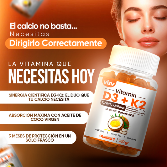 Vitamina D3 + K3 con aceite de COCO